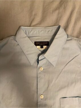 Comme des Garcons Homme Plus Blue Button-Up Dress Shirt